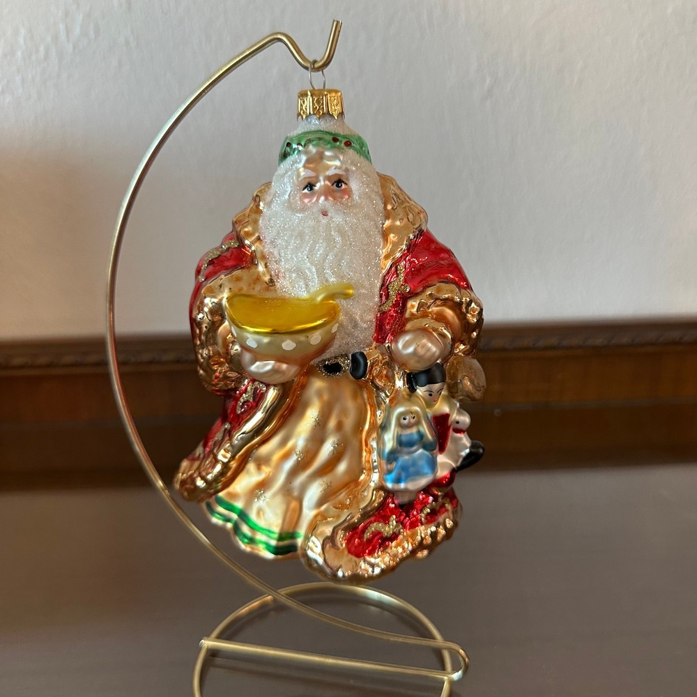 Polonaise Adler SANTA Father Christmas Wassail Bowl 6.25 Doll Ornament